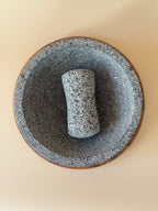 Roka – Round Molcajete with Parota Base