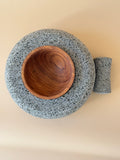 Artisan Donut Molcajete with Parota Center Bowl