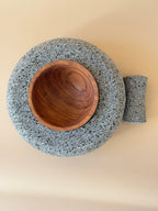 Artisan Donut Molcajete with Parota Center Bowl