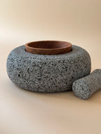 Artisan Donut Molcajete with Parota Center Bowl