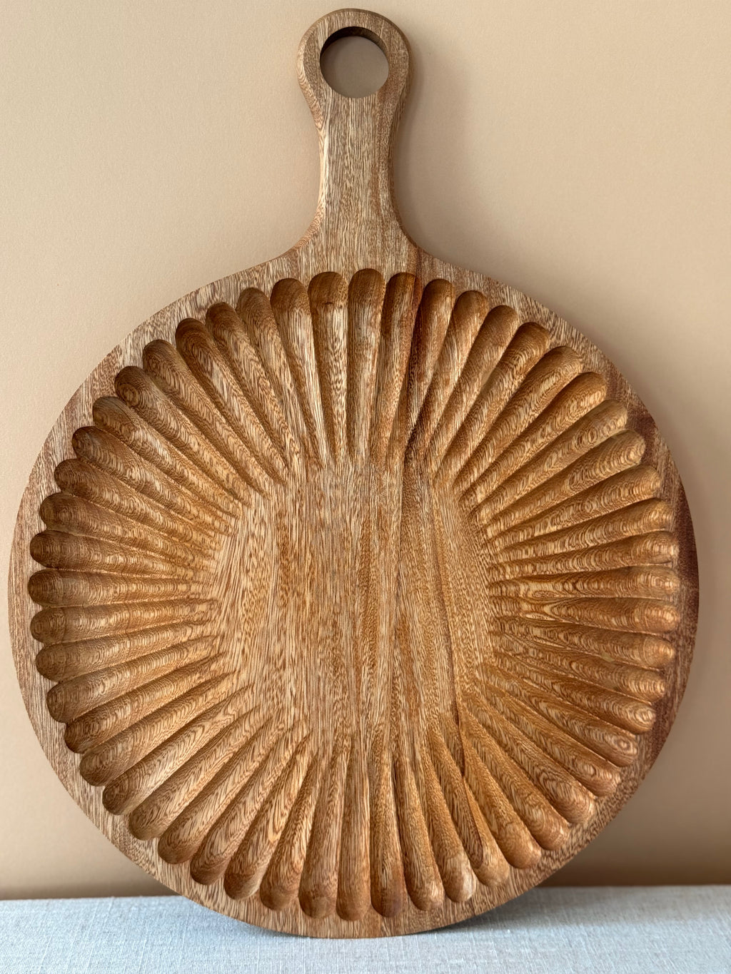 Artisan Hand-Carved Rosa Morada Tray