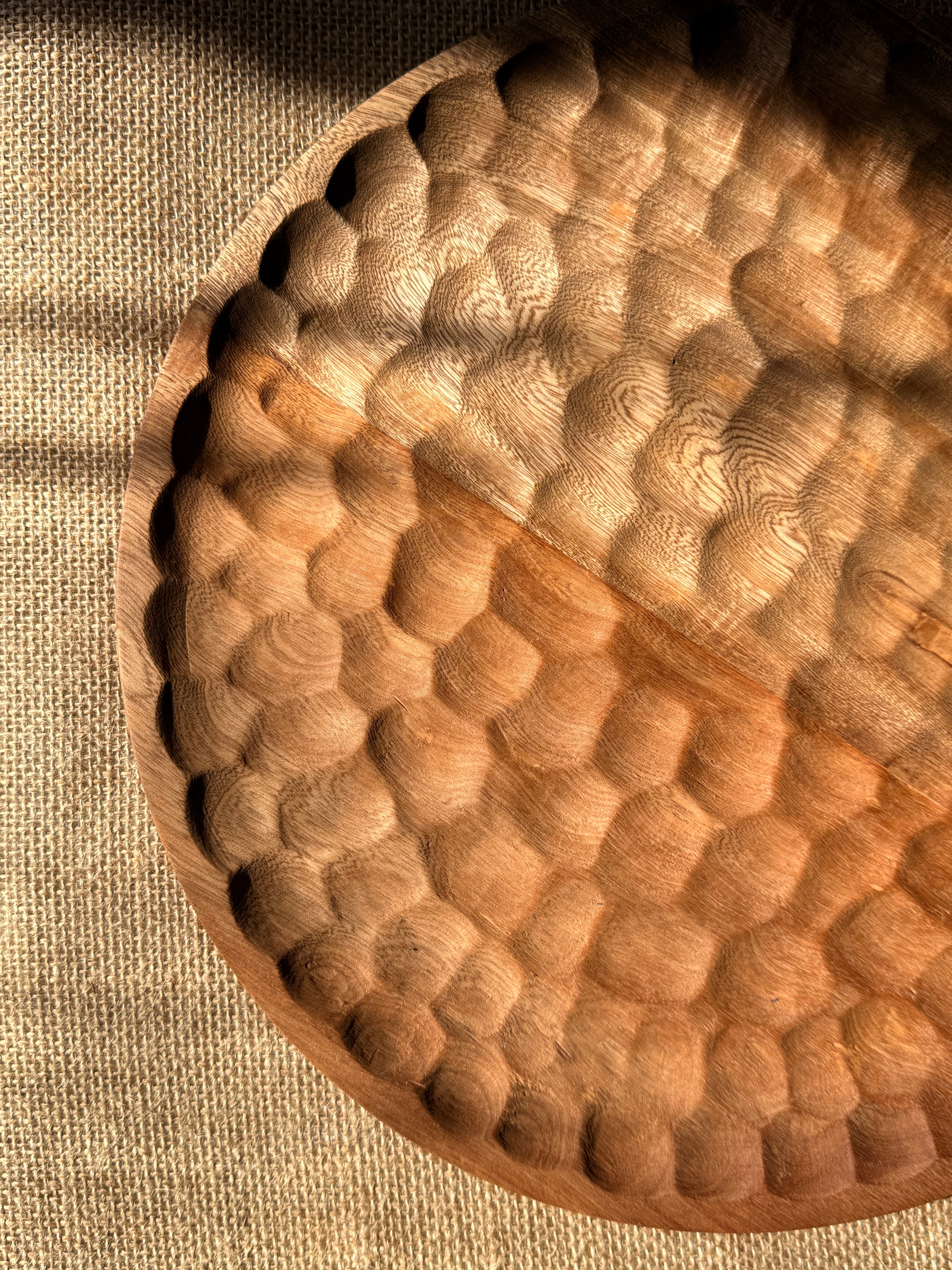 Hand-Carved Wooden Tray