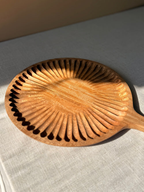 Artisan Hand-Carved Rosa Morada Tray