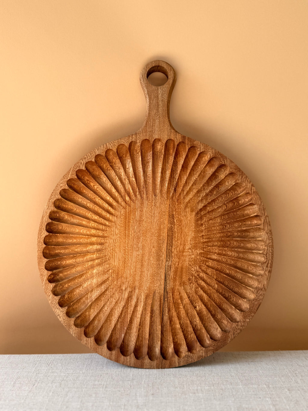 Artisan Hand-Carved Rosa Morada Tray