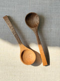 Hand-Carved Serving Spoons - Set of 2