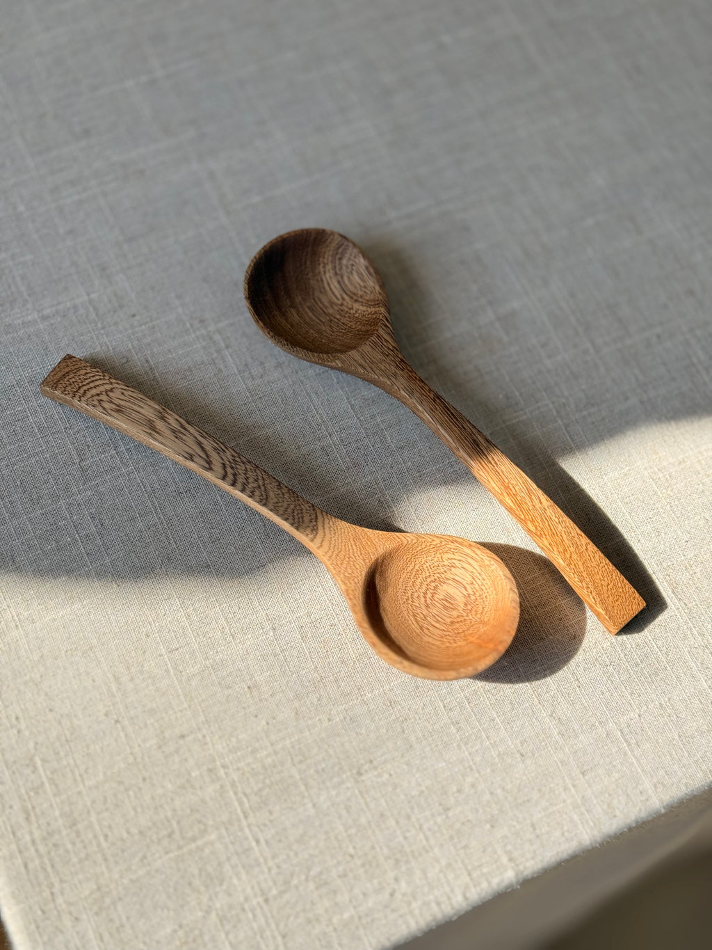 Hand-Carved Serving Spoons - Set of 2