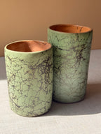 Binni Zaa Green Collection | Atzompa Smoke-Etched Tumblers