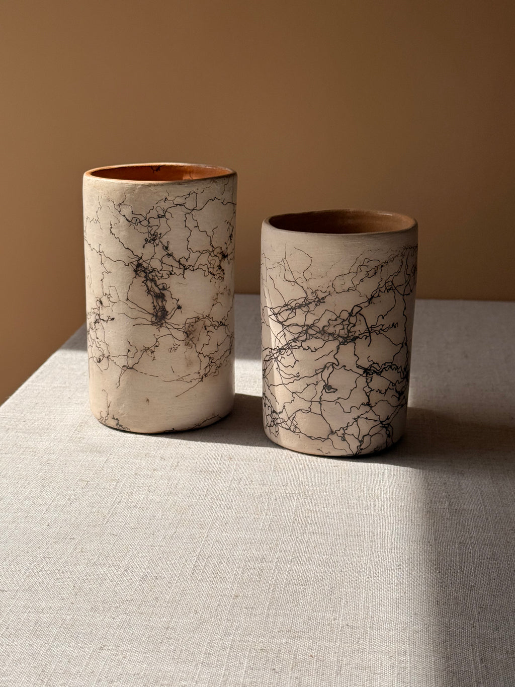 Binni Zaa Aztlan Collection | Atzompa Smoke-Etched Tumblers