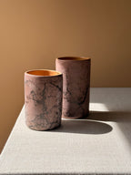 Binni Zaa Violeta Collection | Atzompa Smoke-Etched Tumblers